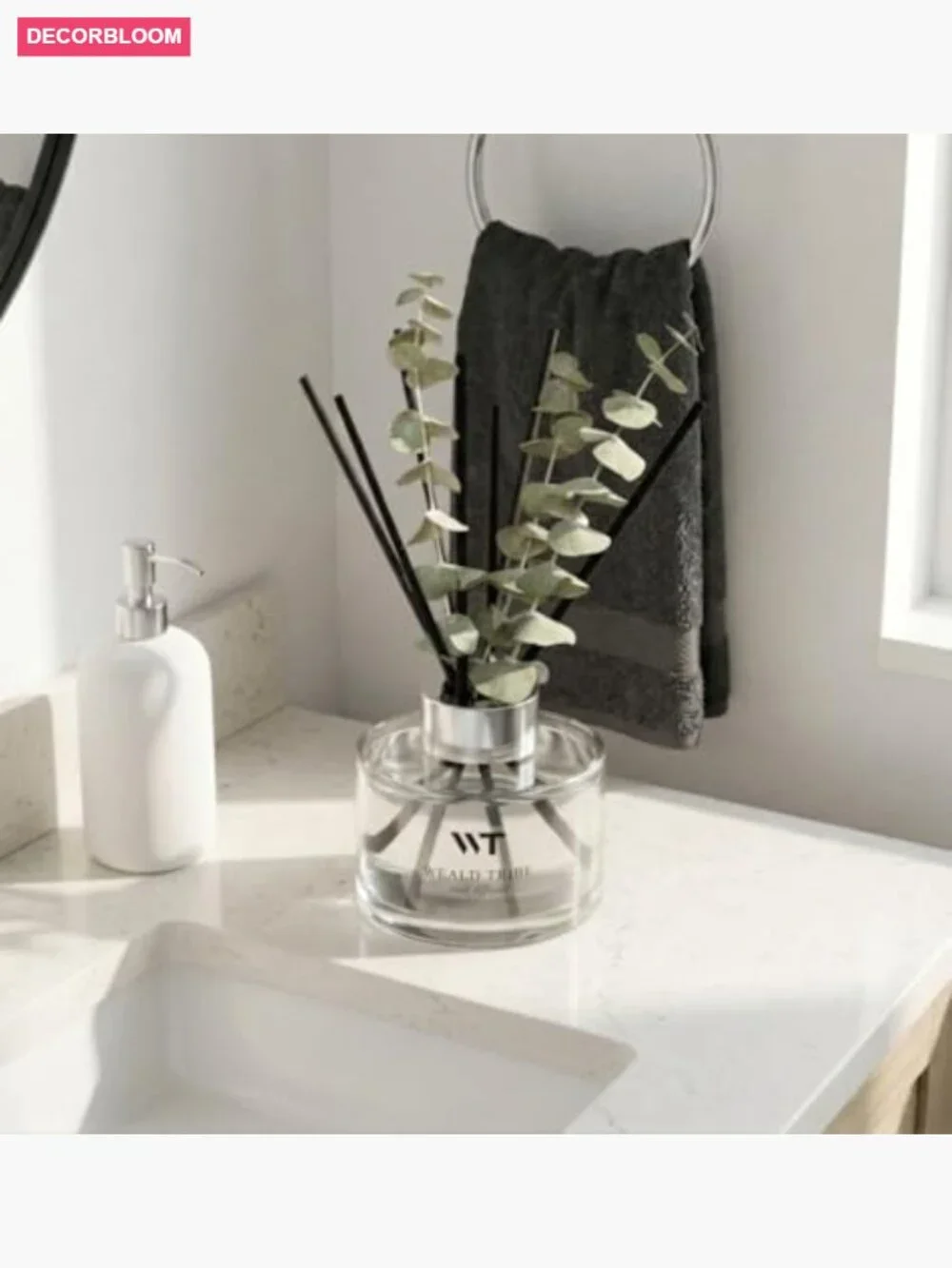 Reed Diffuser Set - Eucalyptus Mint Scent for Home